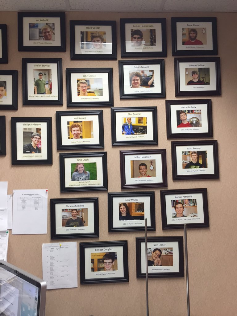 NCPhysics's tweet photo. The 5 wall has been updated! https://t.co/FNuYEn0LuV