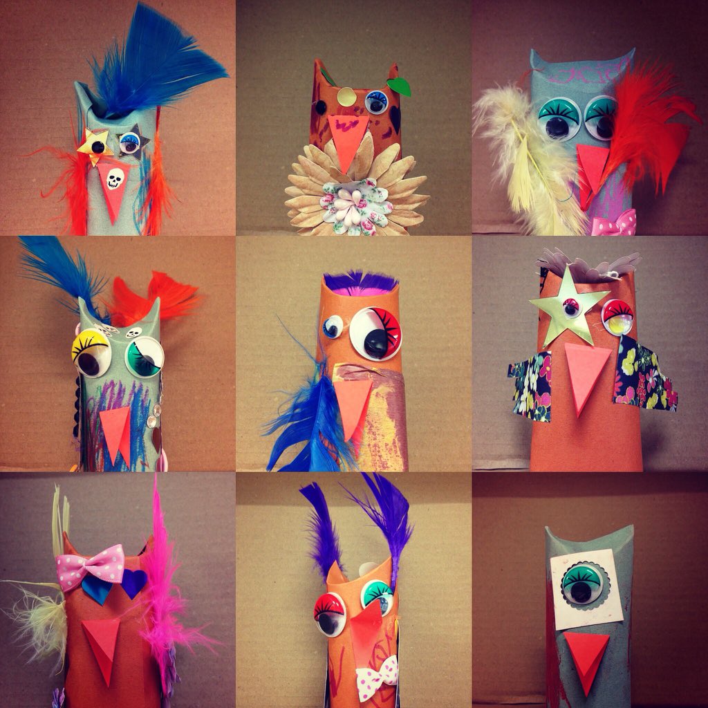 Reception <a href="/HollywoodPSUK/">Hollywood Primary</a> made owls today inspired by <a href="/florentine_pig/">Florentine and Pig</a> 's Spooky Forest Adventure <a href="/KidsBloomsbury/">Bloomsbury Kids & YA UK</a>