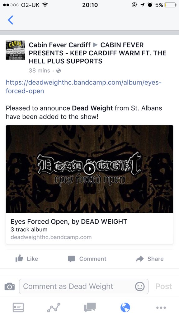 CARDIFF, SEE YOU MOSHERS ON THURSDAY