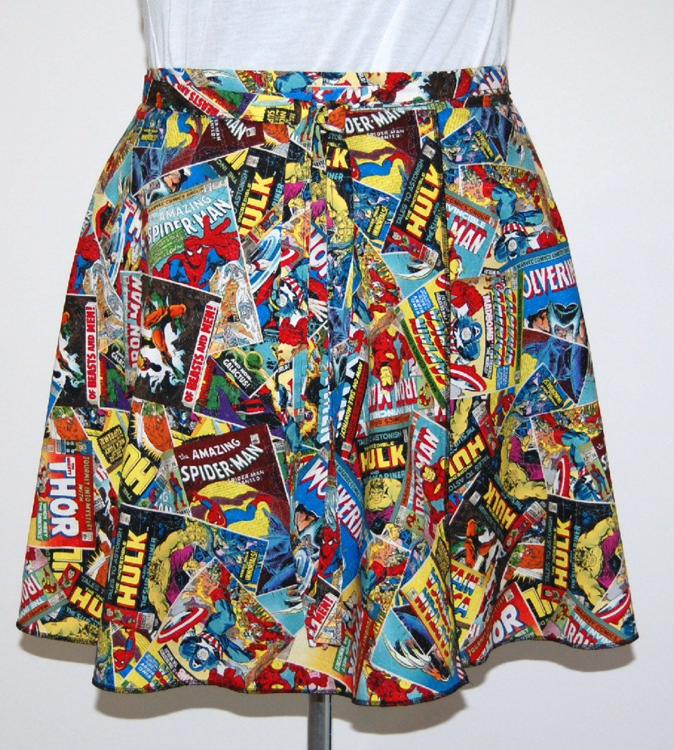NoveltyThreads's tweet photo. Comic book wrap skirt, Marvel comics, retro comic book, large skirt, w… https://t.co/jL1J2UHGo3 #handmade #Wolverine https://t.co/FVpfrcqX49