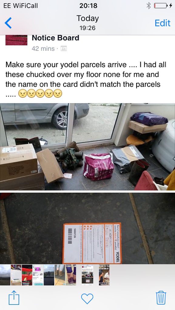 Ellelord's tweet photo. Perhaps my parcel is in here @YodelOnline??!! https://t.co/MjKsKUzpRJ