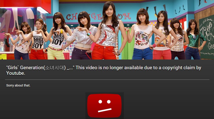 soompi's tweet photo. #GirlsGenerations’ Original “Gee” Music Video Has Been Removed from YouTube
https://t.co/YT0mUMKbNC https://t.co/EjGe9fAXUF