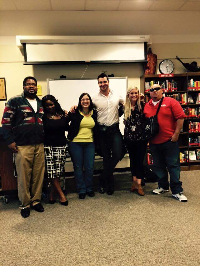 Omaha_FWF's tweet photo. Original Freedom Writers at Omaha Burke High School today!! @OPS_Burke @freedomwriters https://t.co/n7hP96SsmM