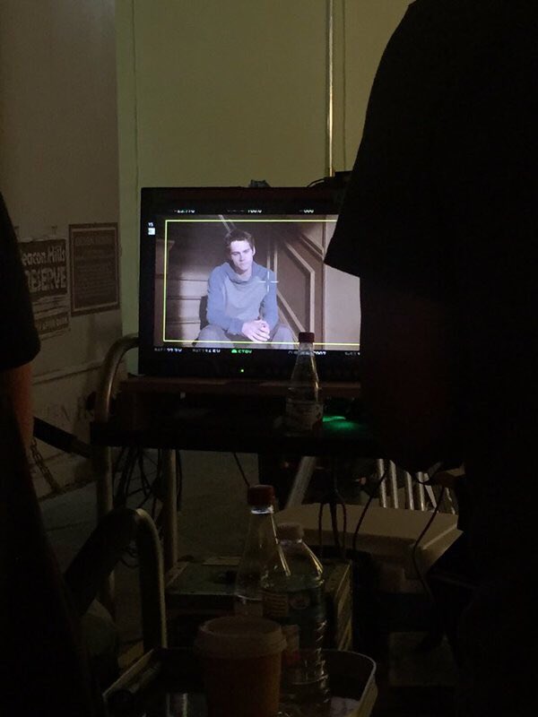TeenWolfArmys's tweet photo. BTS of Dylan from the season 5b! https://t.co/zeXaxP3hsf