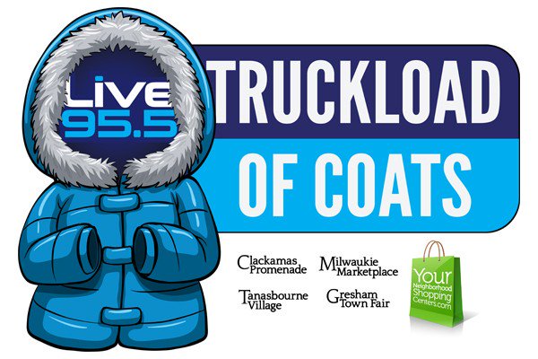 live955's tweet photo. Broadcasting LIVE from 6a-7p at the #ClackamasPromenade THIS Friday for #TruckloadOfCoats benefiting @transitionpro! https://t.co/EAH9lg06nX