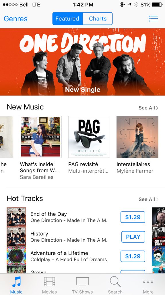 onedteambr's tweet photo. One Direction assumindo tudo que é espaço no iTunes!!
#4DaysTillMITAM https://t.co/JKXDOrULKk