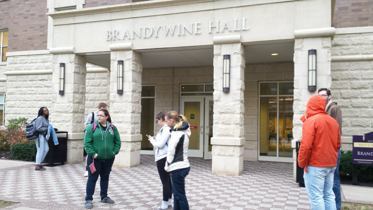 westchestr's tweet photo. Fire alarm at brandywine hall west chester campus #wcu https://t.co/qzjjG5tZsA