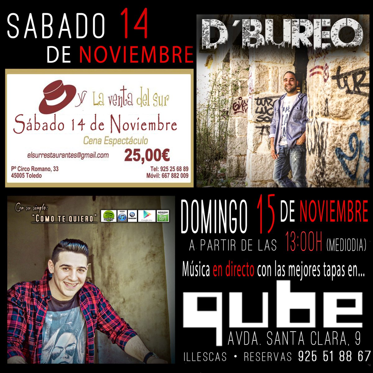 Javi_dbureo's tweet photo. Venga que seguimos!! Sábado en #Toledo en #LaVentaDelSur!!! Domingo te esperamos en #Illescas en #CreveceriaQUBE!!!! https://t.co/r6m0ozISjv