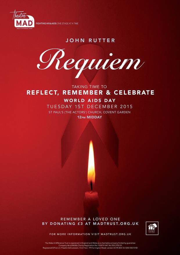 RebeccaCaine's tweet photo. Proud to be the soloist in this for @MADTrust- Fighting HIV and AIDS. 1/12/15 #ByronNease https://t.co/EQoiEuLQds