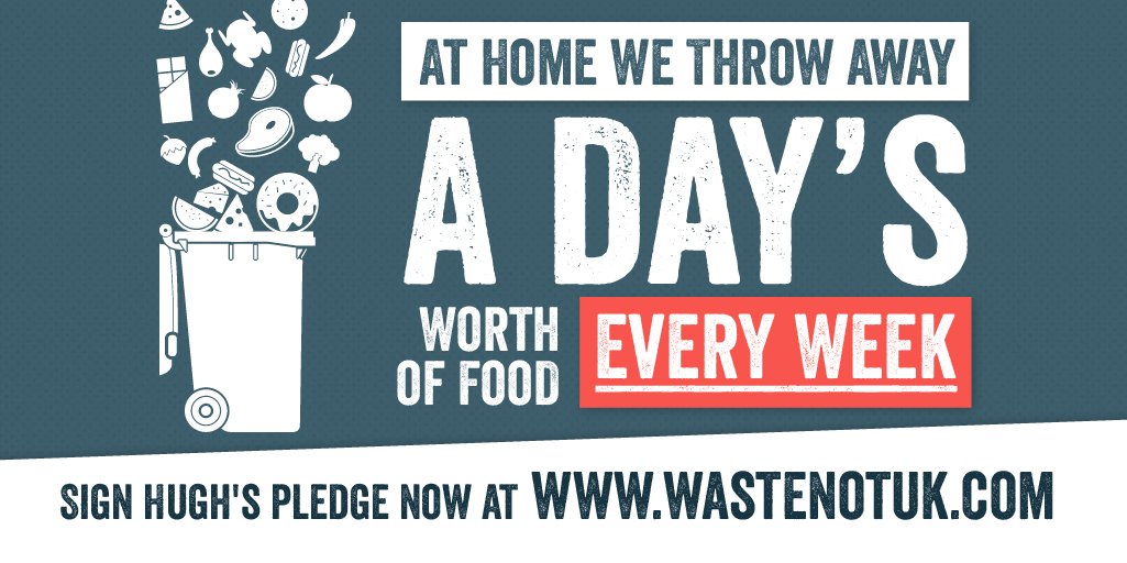 HughsWaronWaste's tweet image. GUESS HOW MUCH WE throw away of a week's worth of shopping? Join the Rubbish Revolution today #wastenot