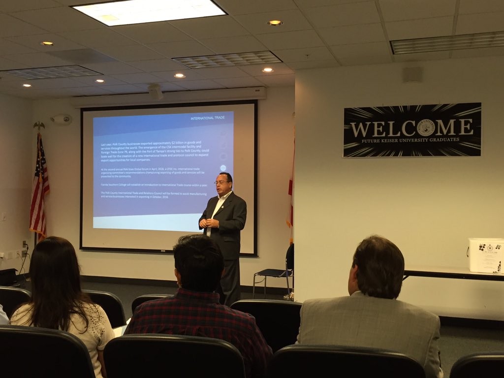 Attending CFDC's meeting discussing all of the exciting growth within Polk County.