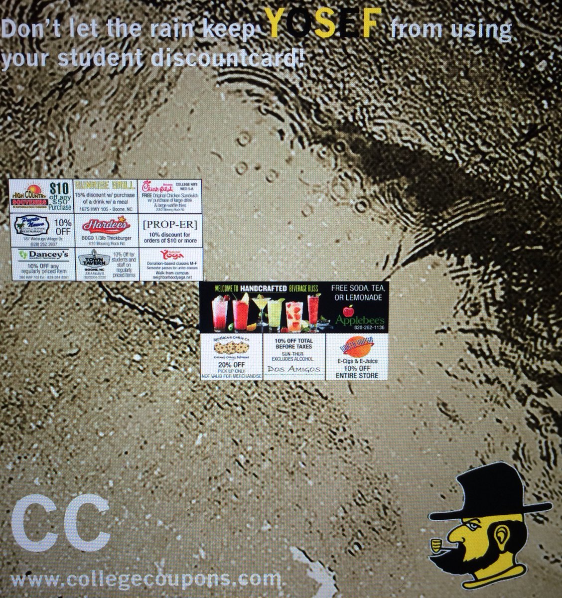 CC_AppState's tweet image. its a great day to get out and grab a bite to eat neers use your student discount card today!