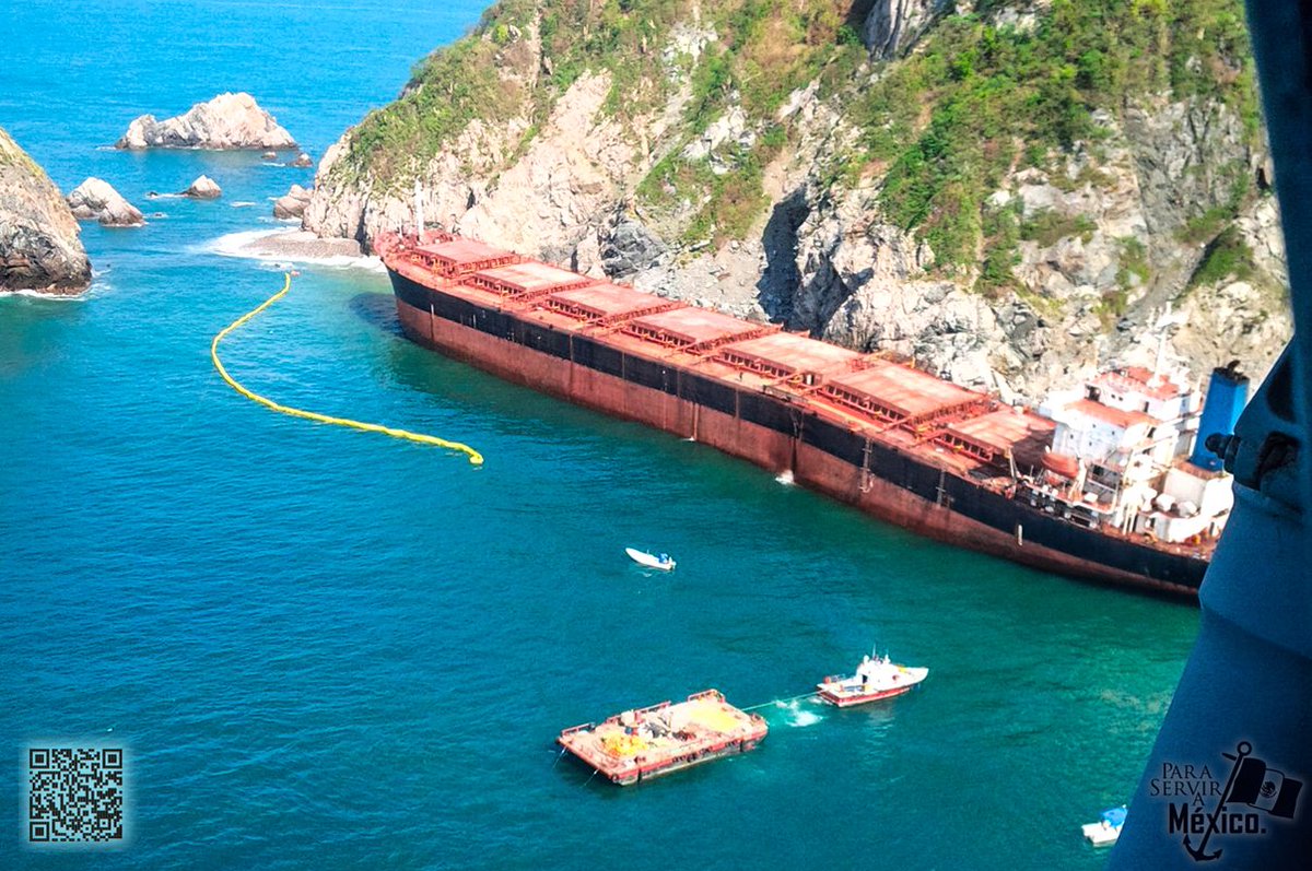 PROFEPA emplaza a buque "Los Llanitos" - CTZtp6CUsAAHATH