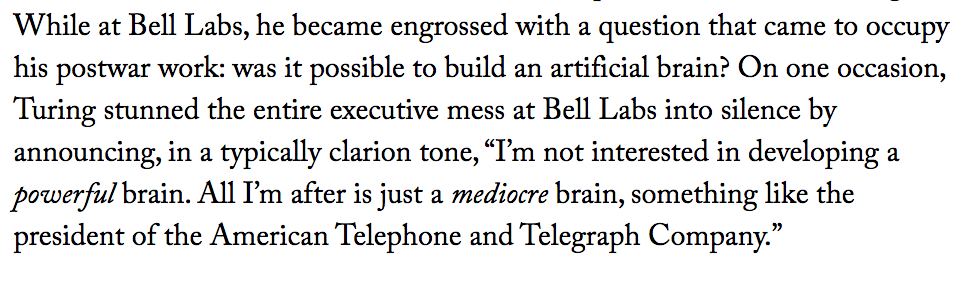 AdrianChen's tweet photo. The time Alan Turing epically burned AT&amp;T https://t.co/SZNnprL5Vk https://t.co/fLWk0M3D1Z