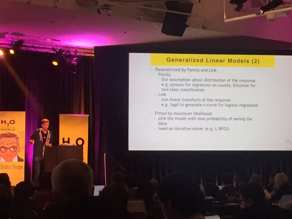 VinodIyengar's tweet image. RT spnrpa: Generalized Linear Models h2oai #h2oworld #glm #elasticnet go Tomas!  GRaajKumaar