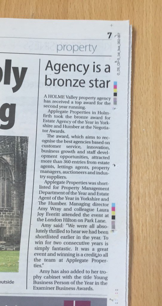 ApplegateProps's tweet photo. Lovely little piece in @KirkleesBN this morning about our recent awards success at the @TheNeg awards! https://t.co/MD1ZwFZqmL