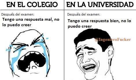 Diferencias del colegio con la ingeniería