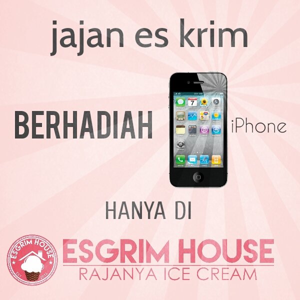 Siapa yang mauuu??? 😁😁 yuuk langsung ke esgrimhouse dan dapatkan kupon undiannya dg jajan senilai 25k 😊