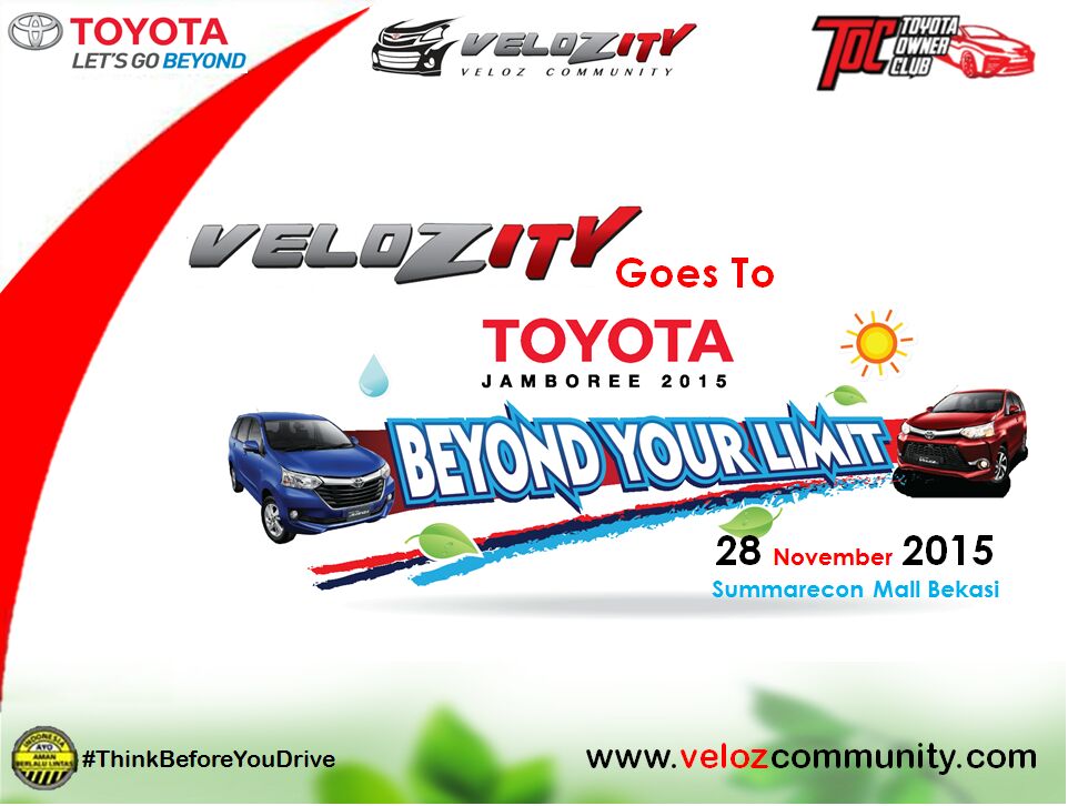Sukseskan! <a href="/ToyotaID/">Toyota Indonesia</a> <a href="/Velozcommunity/">Veloz Community</a> #ToyotaJamboree2015 #VELOZITY <a href="/saktihusodho/">sakti husodho</a> <a href="/YU_AVAN/">yu avan17</a> <a href="/mas_ekowati/">Masekowati</a> <a href="/Riduan_nawi/">riduan</a>