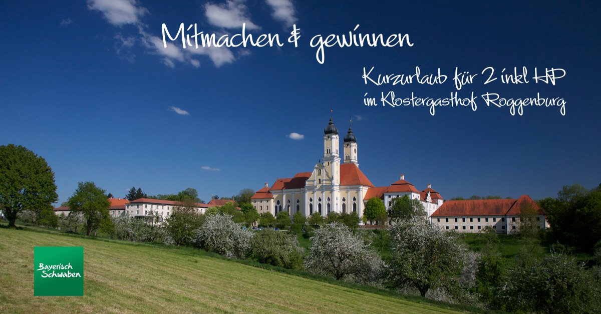 ✭Gewinnspiel✭
Gewinne einen Urlaub im Klostergasthof Roggenburg*** in Bayerisch Schwaben. goo.gl/ltzHd0