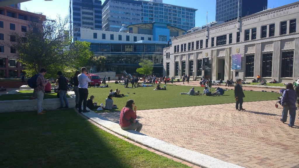 James_Baker77's tweet photo. Here at wellington civic square for the #Paris memorial https://t.co/QbbhP8K6Bq