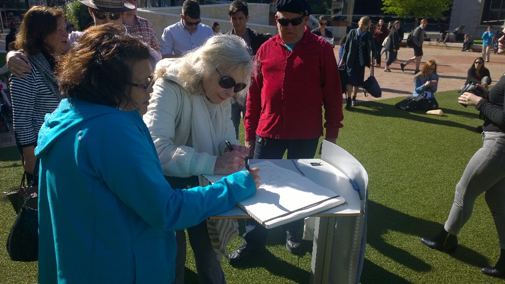 James_Baker77's tweet photo. Dozens have turned out to sign in support for Paris #Parismemorial https://t.co/FC6QXV5xrI