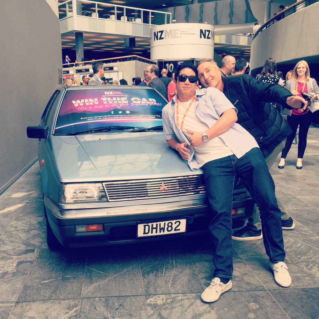 mrs_dahlia's tweet photo. We wanted to get to the future but didn't have a DeLorean @adtechANZ #adtechNZ #NZME https://t.co/964tA9yMW9