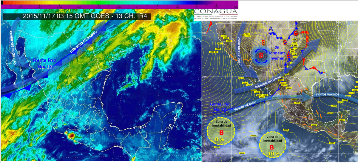 Descenso de temperatura incrementará en el norte del país - CT_G0cQU8AEMcSi