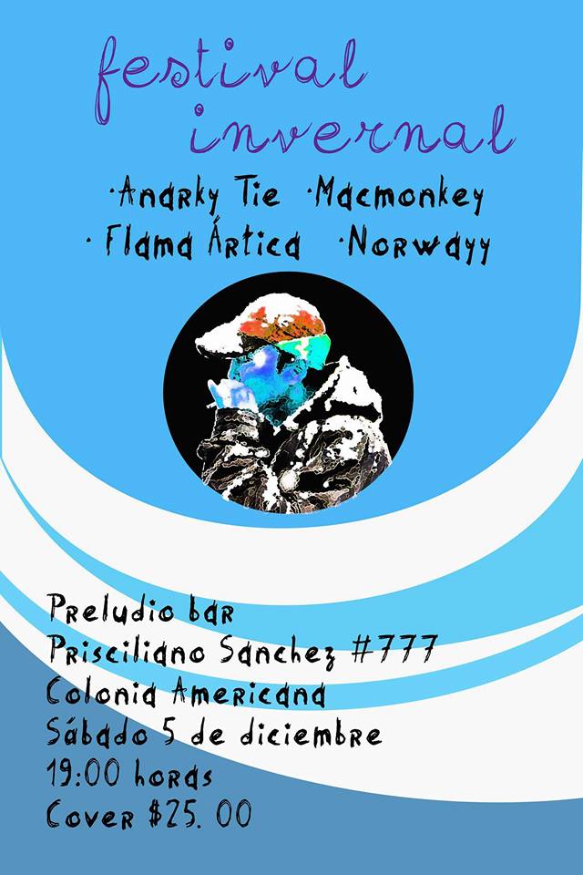 flamaartica's tweet photo. Cordialmente invitados!  5 de diciembre, 7 pm. ¡Excelentes bandas! https://t.co/8lNBeSQ0FT