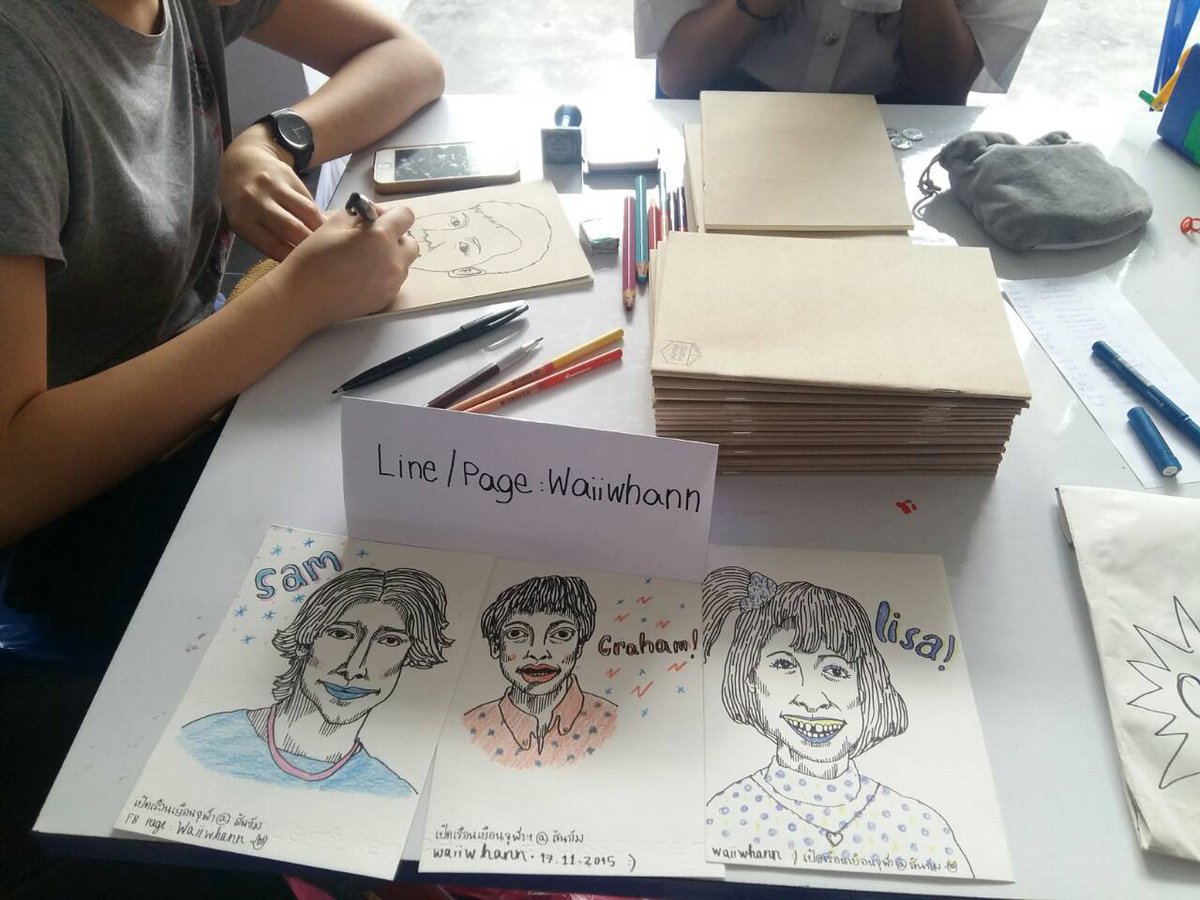 cuopenhouse's tweet photo. ที่คณะศิลปกรรมศาสตร์ มีการวาด portrait ส่งรูปไว้แล้วค่อยไปเอาทีหลังก็ได้นะคะ ไปกันๆ
#cuopenhouse2015 https://t.co/2eqXr2cPRK