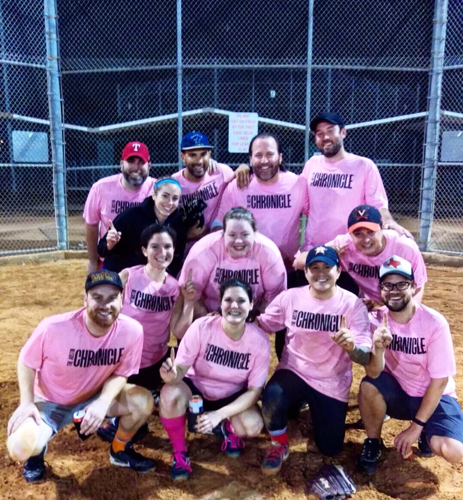 Austin Chronicle (@austinchronicle) on Twitter photo 2015 Alternative Softball League champions: The <a href="/AustinChronicle/">Austin Chronicle</a> Pink Elephants! #ATX #🏆 2015 Alternative Softball League champions: The <a href="/AustinChronicle/">Austin Chronicle</a> Pink Elephants! #ATX #🏆