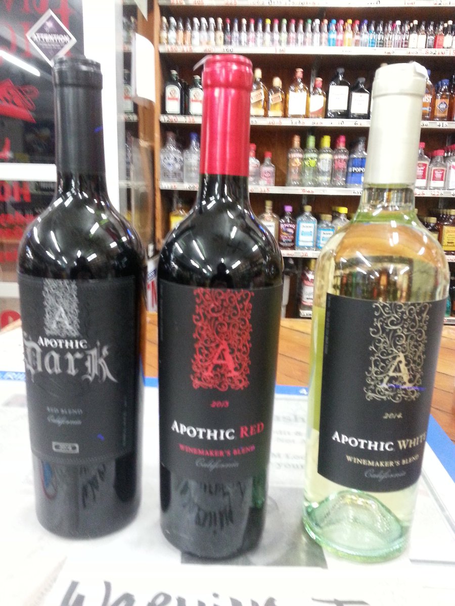 RSLiquors's tweet photo. Some new wines just added woodbridge havest spice redblend , apothic dark red and white and 19crimes redwine and cab https://t.co/e3pu1NEIKH