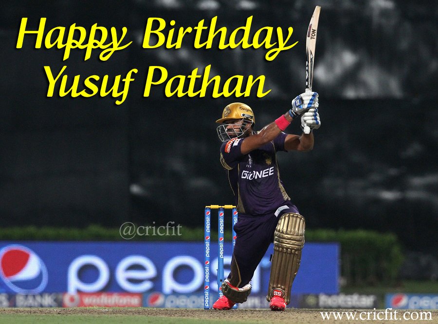 Cricfit Wishes Yusuf Pathan a Very Happy Birthday!  