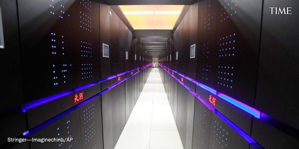 TIME's tweet photo. China still has the world's most powerful supercomputer https://t.co/9iybhfVEsM https://t.co/KUXwJcPwxI