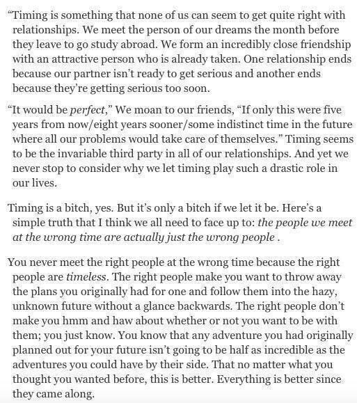 Expherience's tweet photo. The Truth About Meeting Someone At The Wrong Time https://t.co/abVRpNydzM