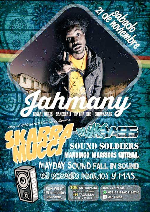 DayBSelektah's tweet photo. Este Sabado en #Alicante @skarramucci @djvikbass #soundsoldiers #mandingowarriors @MayDaySound #Fallinsound &amp; more https://t.co/ilRmgFS1ZU