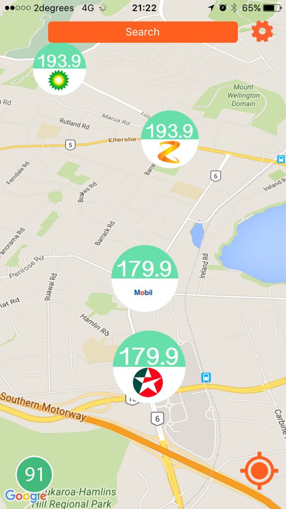 FueltrackerNZ's tweet photo. Mt Wellington/Sylvia Park, much cheaper than Ellerslie/Stonefields! #fueltracker #NZ #petrol https://t.co/kmyiNryrky