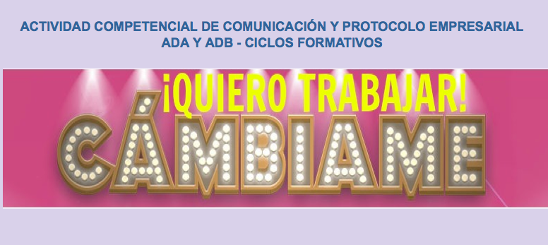 ColeMontesion's tweet photo. #CCFFMontesión Actividad Competencial en Ciclos "CÁMBIAME ¡QUIERO TRABAJAR! @solocomunico @masprotocolo https://t.co/y0gTgFaffn
