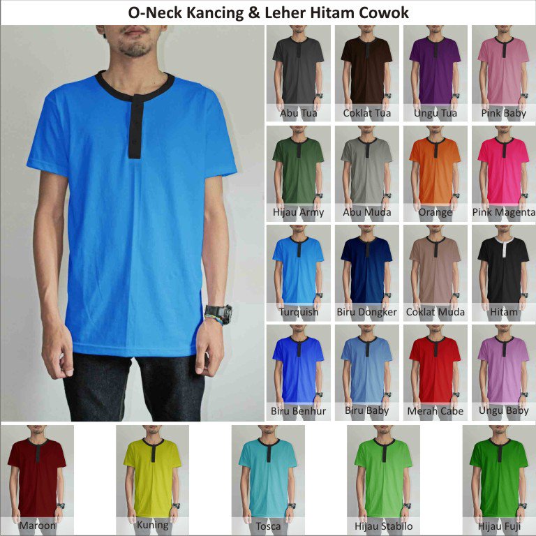 VendorID's tweet photo. o-neck button I list hitam I 100% 30s cotton combed premium https://t.co/3mk8HoXLdo