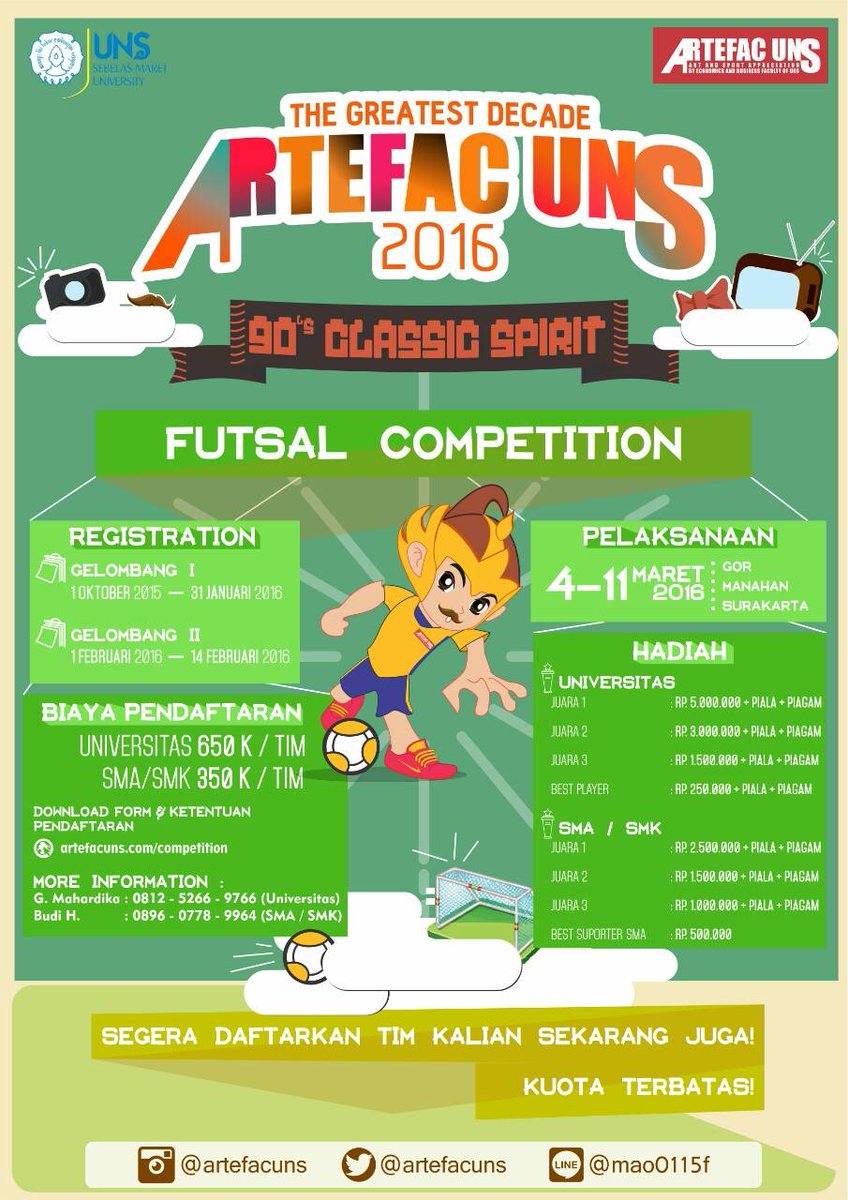 FUTSAL COMPETITION ARTEFAC UNS 2016

Read: tl.gd/n_1snsikl
