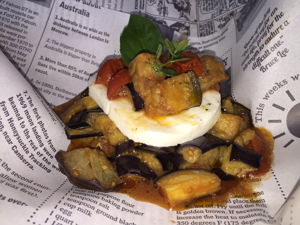 Friggitoria_'s tweet photo. Really??? Caponata on the go @Friggitoria_  #friggitoria #vegetarian https://t.co/nqOXI1FcrW
