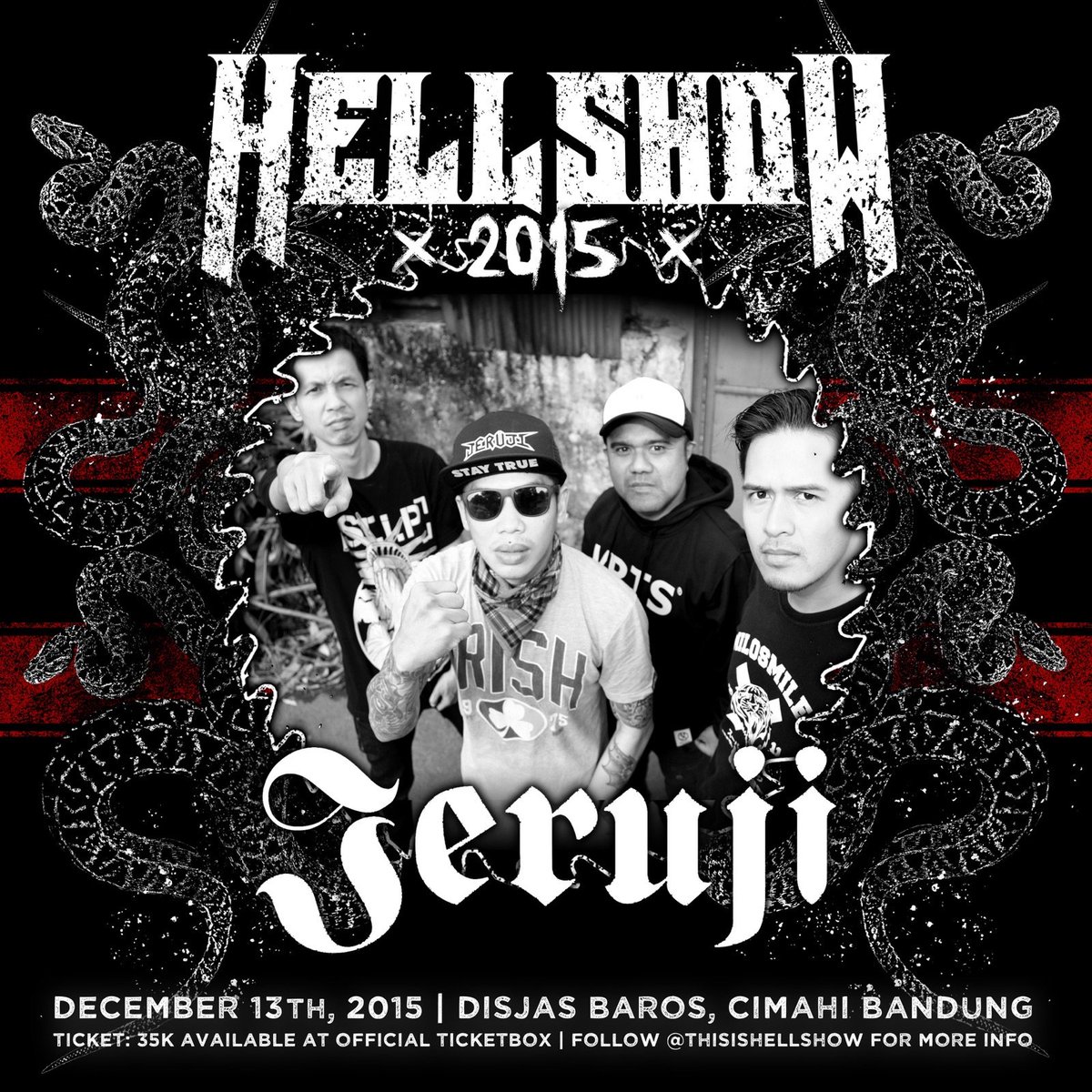 JERUJI!! Siap membombardir panggung Hellshow 2015 dengan formasi terbarunya \m/