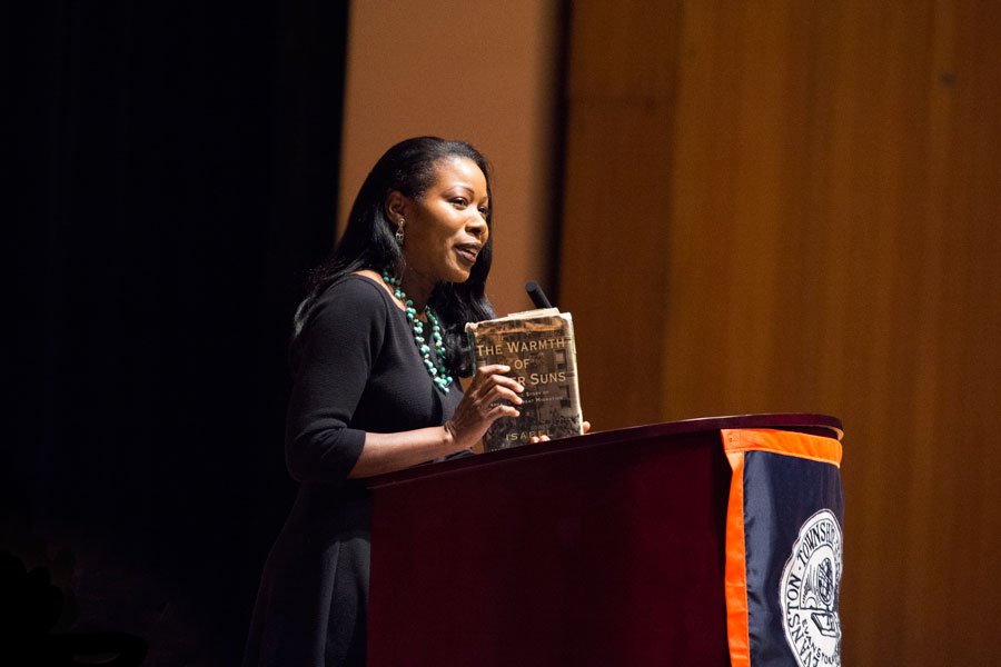 thedailynu's tweet image. Author discusses historical resonance of Great Migration at ETHS. bit.ly/1HRJWJL