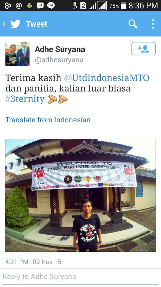 UtdIndonesiaMTO's tweet photo. Dan ini dia pemenang photo contest #3ternity @adhesuryana dari @UtdIndonesiaSRG Congrats Mate cc : @YusufWars27 https://t.co/5LwOyvM6Jt