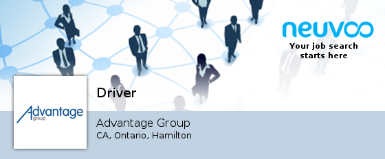#Driver needed in #Hamilton at Advantage Group. Apply now! #jobs neuvoo.ca/job.php?id=111…