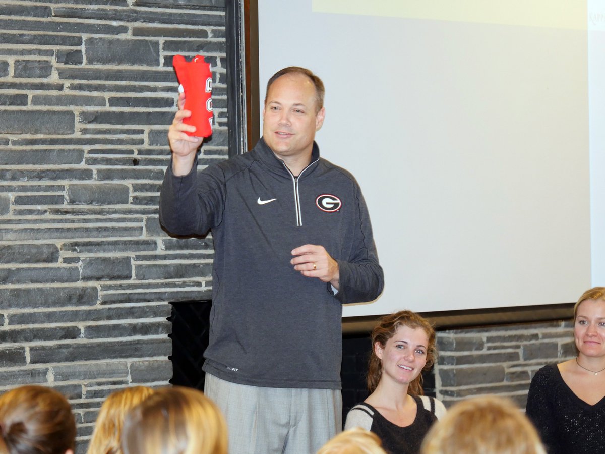 UGABasketball's tweet photo. Thanks again to all the sororities that allowed @coachmarkfox to speak tonight! #CommitToTheG https://t.co/mNXyNrkv9U