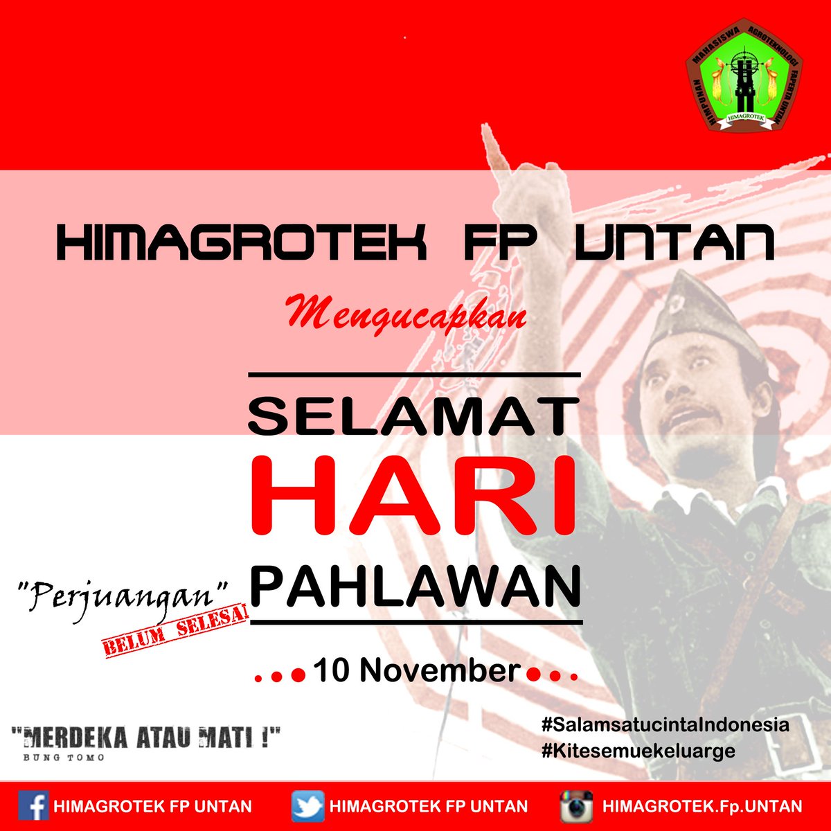 Selamat Pagi guys . .

Selamat Hari Pahlawan 
#Ingat kwan2, Perjuangan Belum Selesai
#SalamsatucintaIndonesia