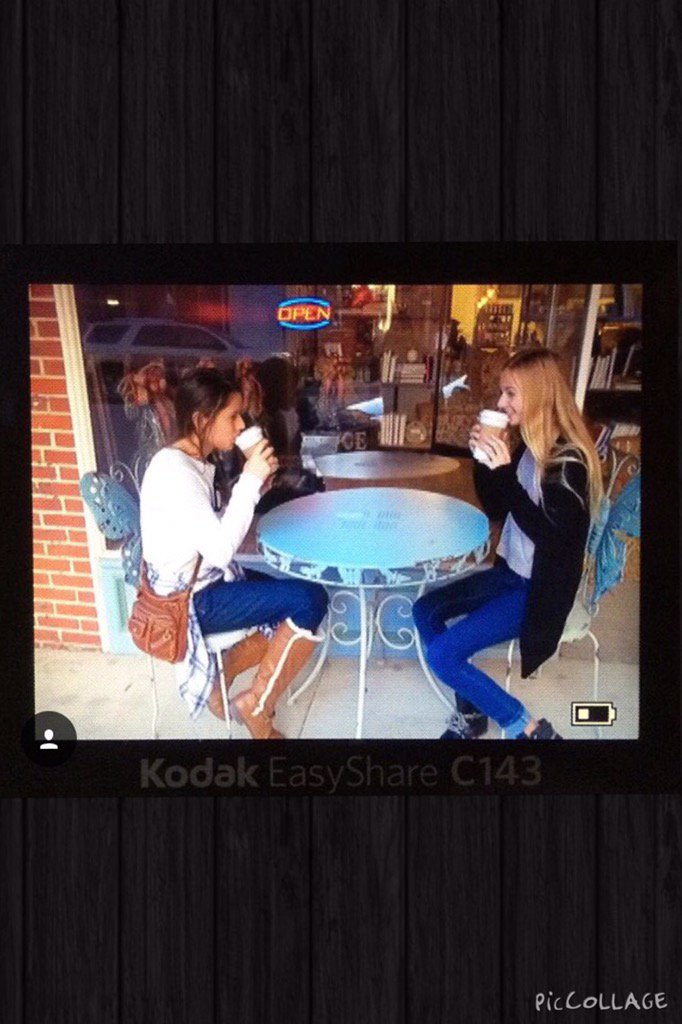 abuschmidt2003's tweet image. Cute coffee shops are always the best with Lilly!!! We will have so many more memories!😀