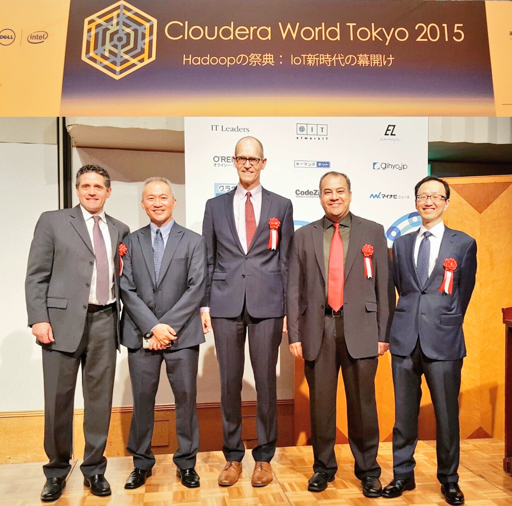 awadallah's tweet image. Photo: Getting ready to kickoff Cloudera World Tokyo 2015 #cwt2015