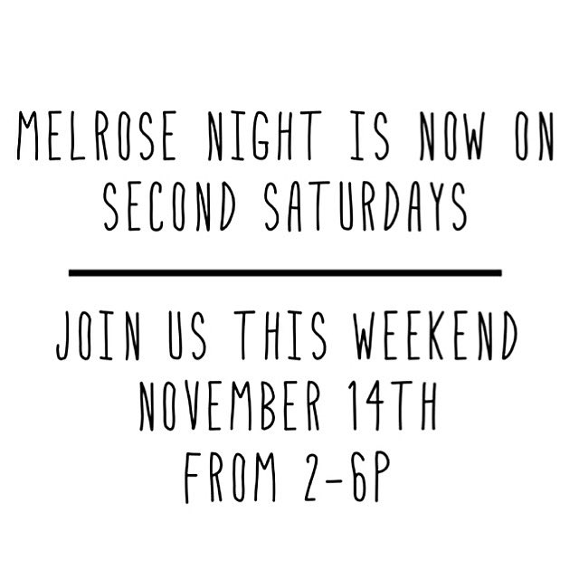 Changing it up for Fall/Winter ❄️ trucks email me at melrosenightla@gmail.com to join us this weekend from 2-6p